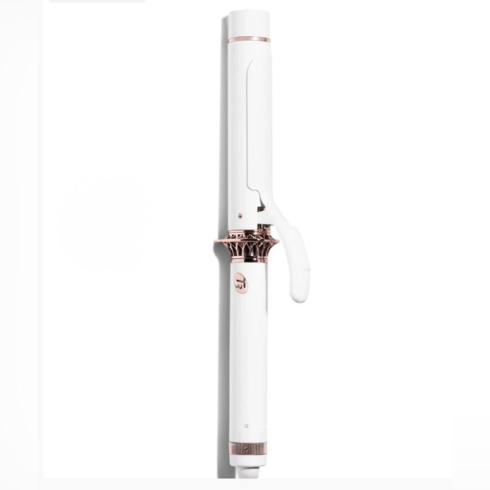T3 White and Rose Gold Curling Iron